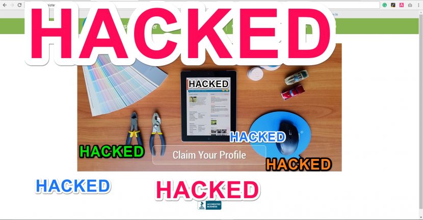Hacked Website
